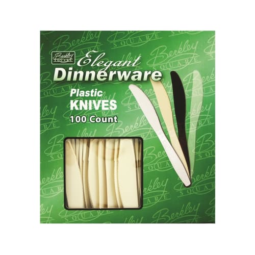 Heavy Weight Plastic Knife, Almond